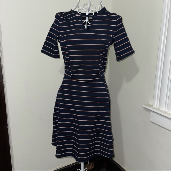 Dresses & Skirts - Striped mini skater dress